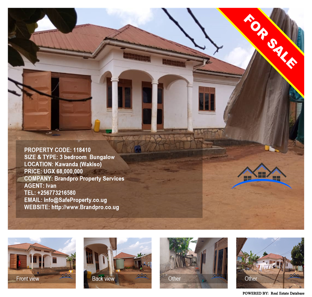 3 bedroom Bungalow  for sale in Kawanda Wakiso Uganda, code: 118410