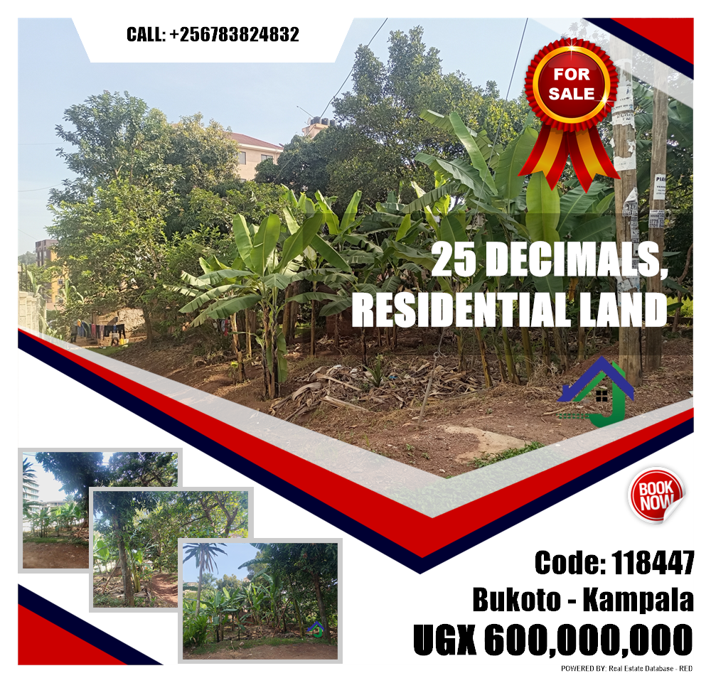 Residential Land  for sale in Bukoto Kampala Uganda, code: 118447