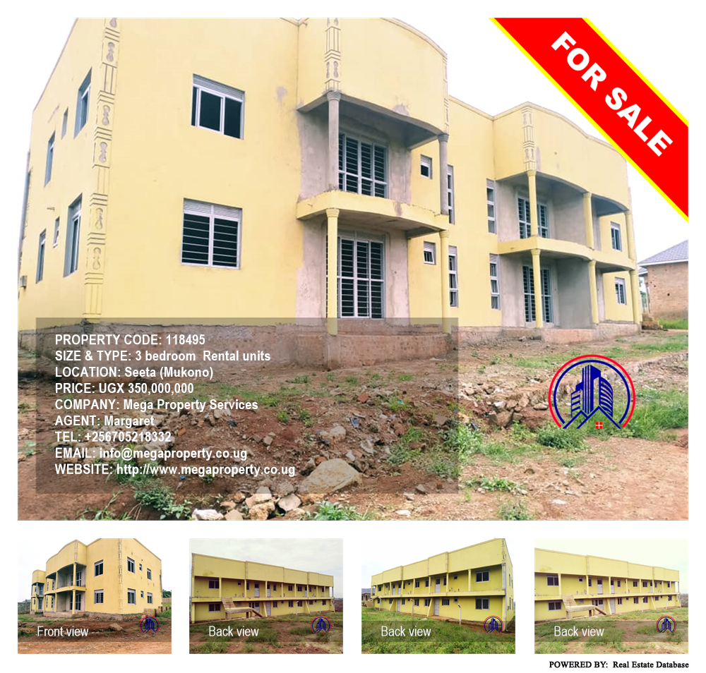 3 bedroom Rental units  for sale in Seeta Mukono Uganda, code: 118495