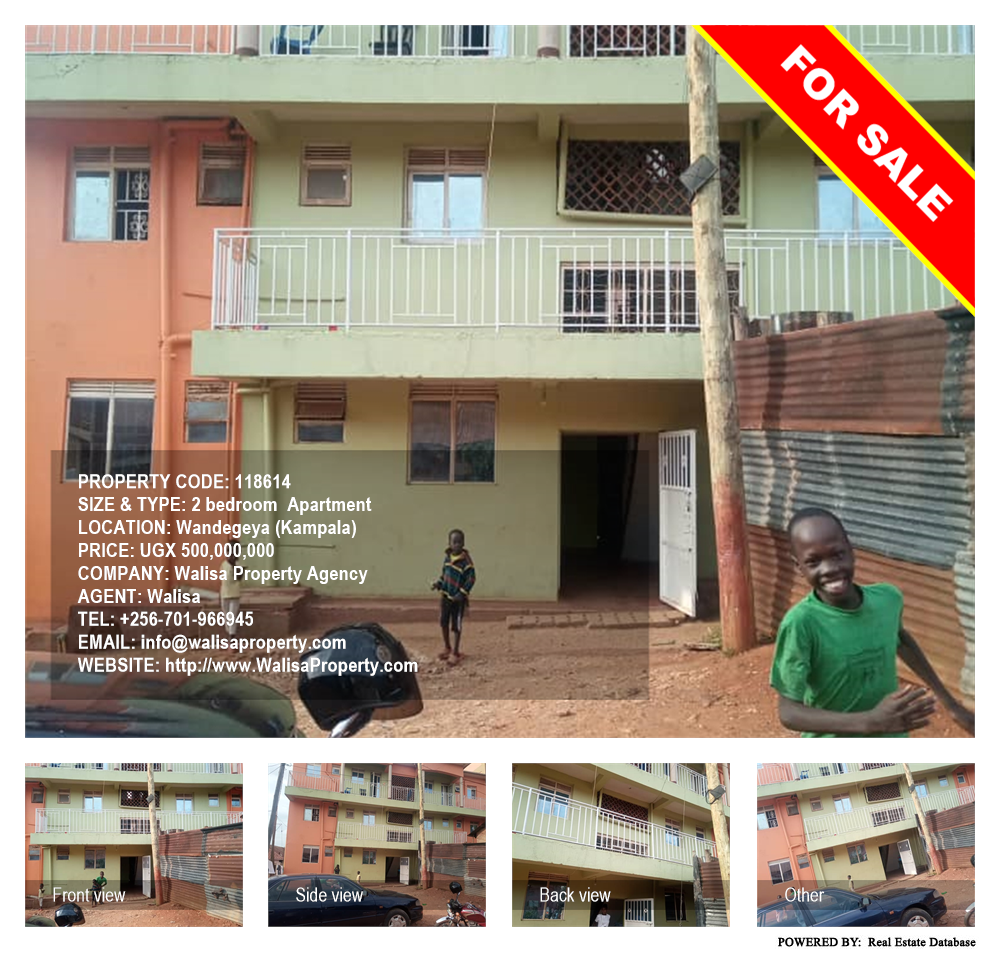 2 bedroom Apartment  for sale in Wandegeya Kampala Uganda, code: 118614