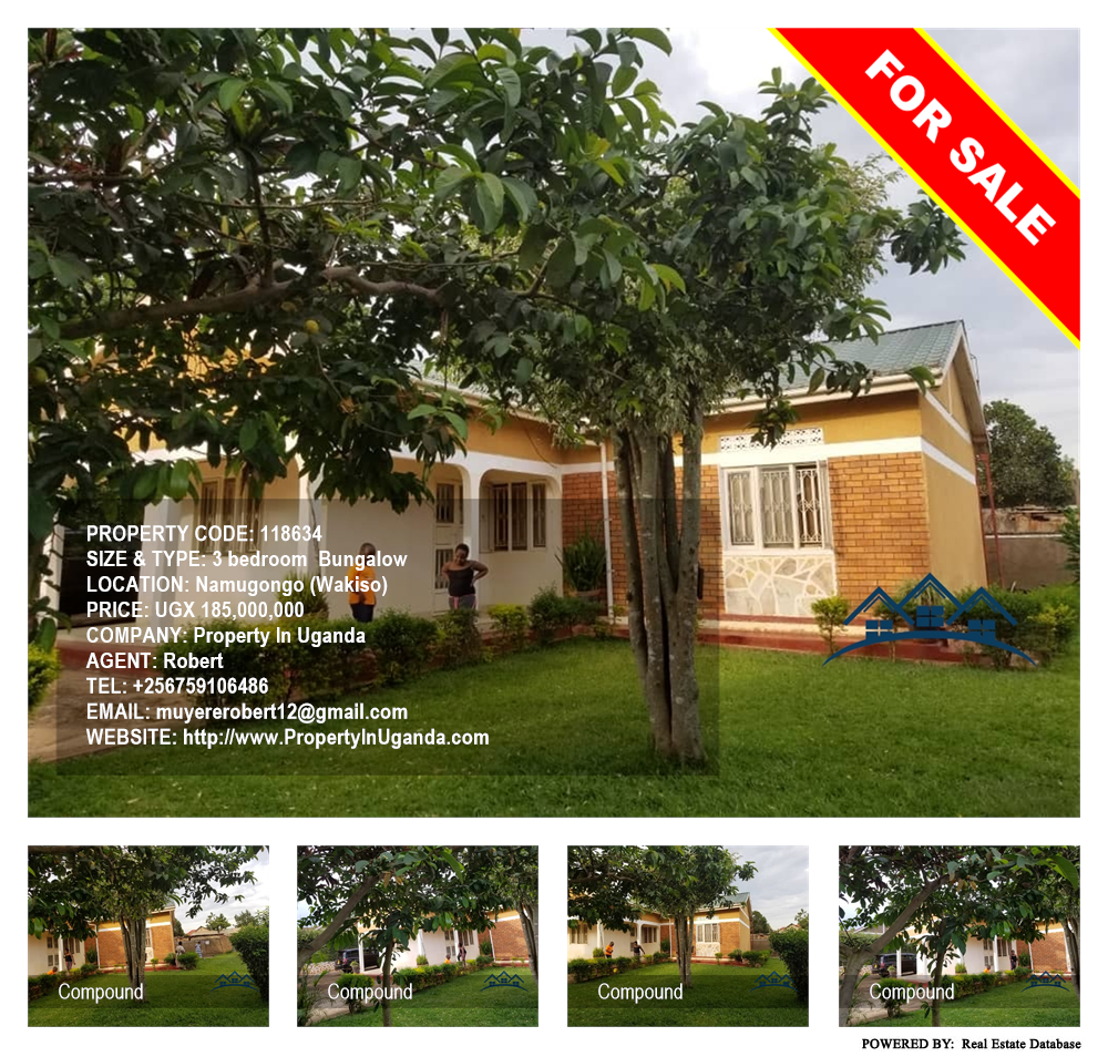 3 bedroom Bungalow  for sale in Namugongo Wakiso Uganda, code: 118634