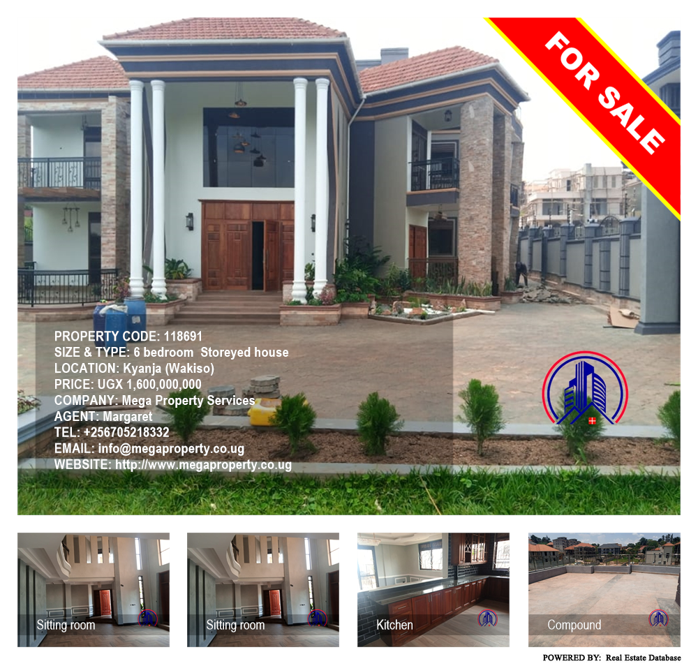 6 bedroom Storeyed house  for sale in Kyanja Wakiso Uganda, code: 118691