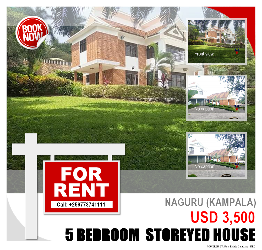 5 bedroom Storeyed house  for rent in Naguru Kampala Uganda, code: 118694