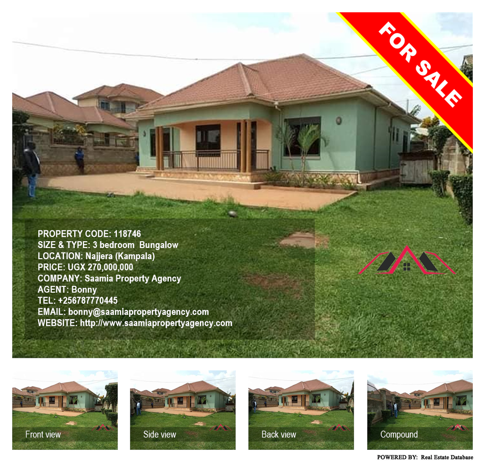 3 bedroom Bungalow  for sale in Najjera Kampala Uganda, code: 118746