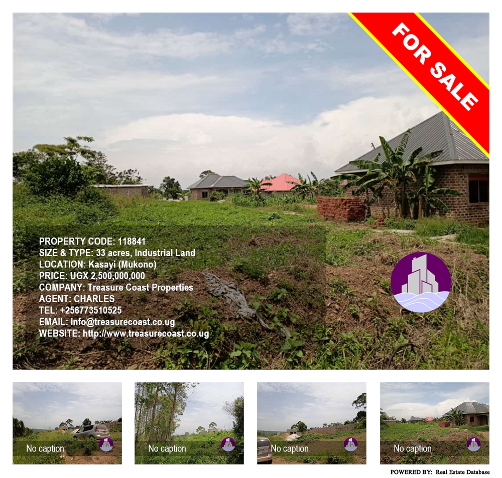 Industrial Land  for sale in Kasayi Mukono Uganda, code: 118841