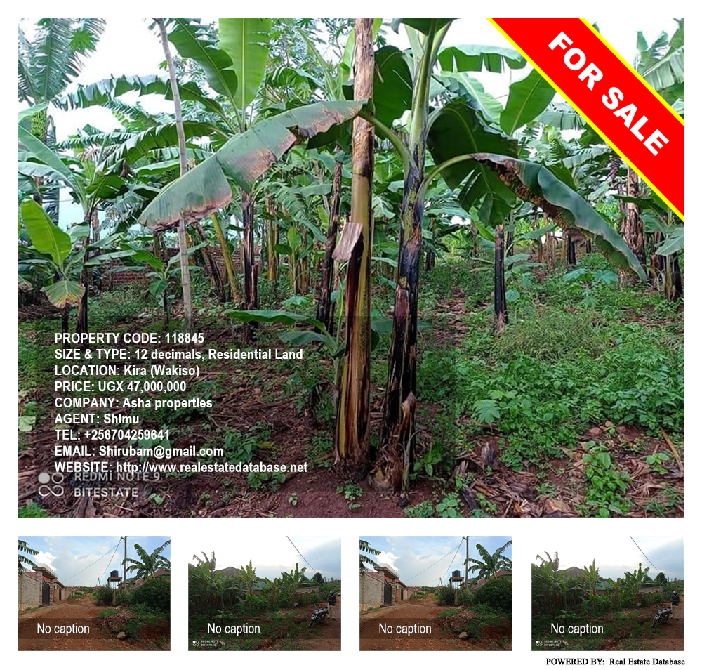 Residential Land  for sale in Kira Wakiso Uganda, code: 118845