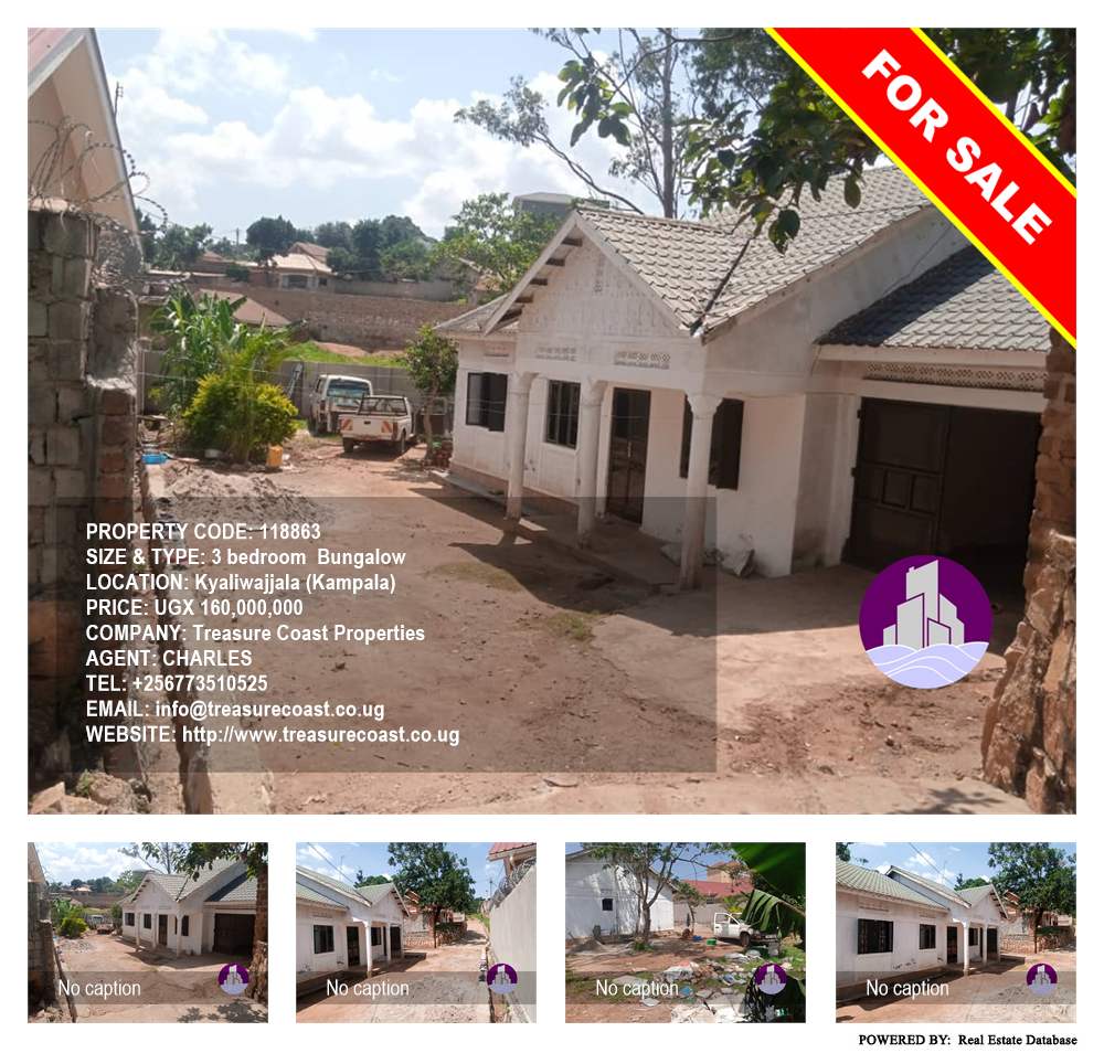 3 bedroom Bungalow  for sale in Kyaliwajjala Kampala Uganda, code: 118863