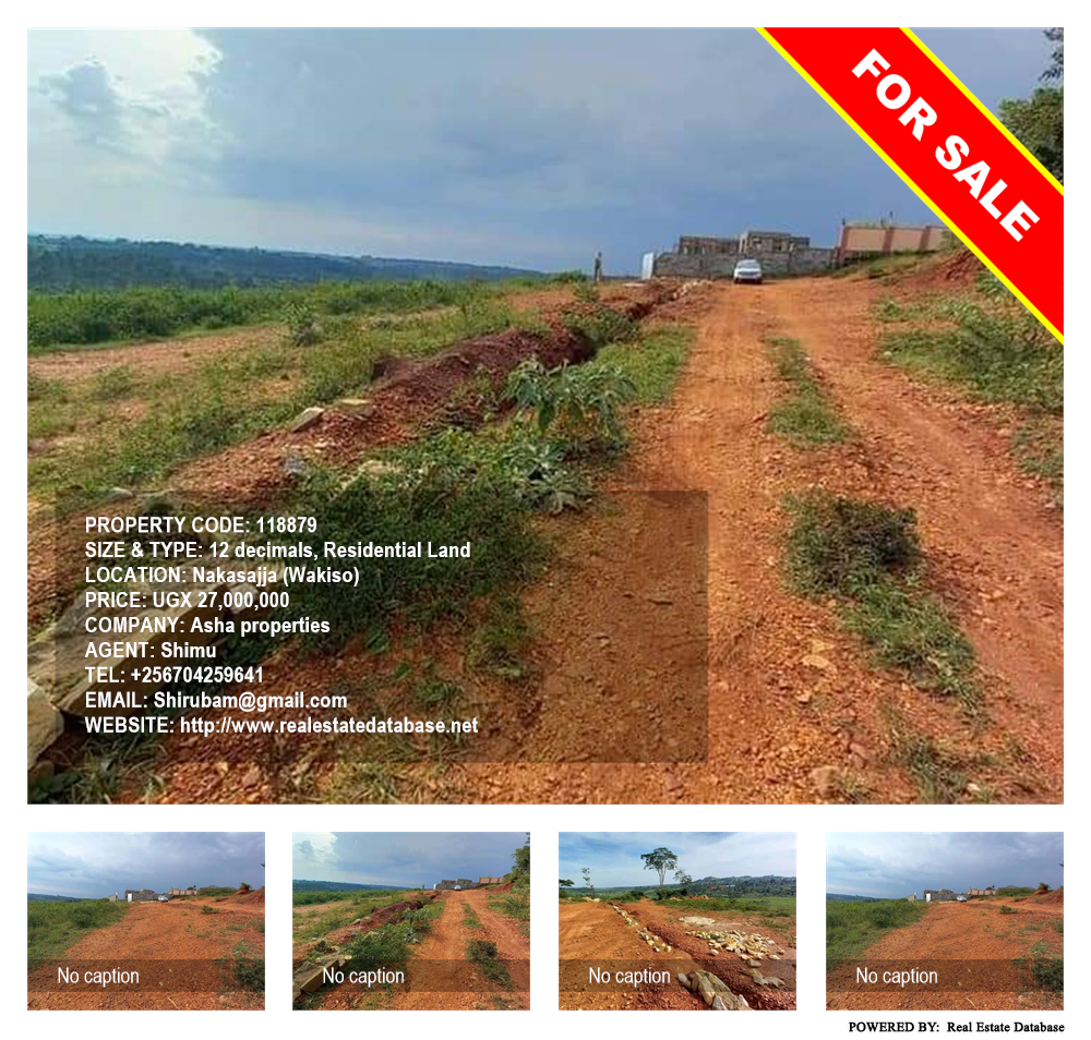 Residential Land  for sale in Nakassajja Wakiso Uganda, code: 118879