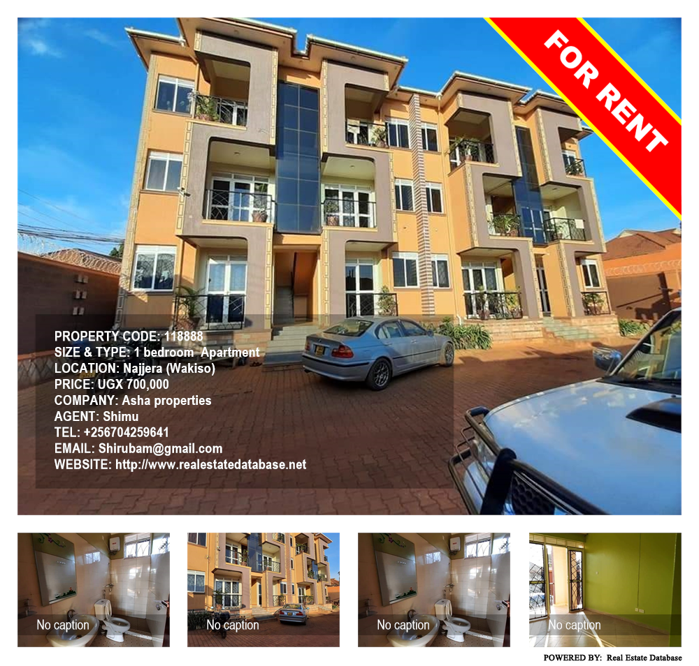 1 bedroom Apartment  for rent in Najjera Wakiso Uganda, code: 118888