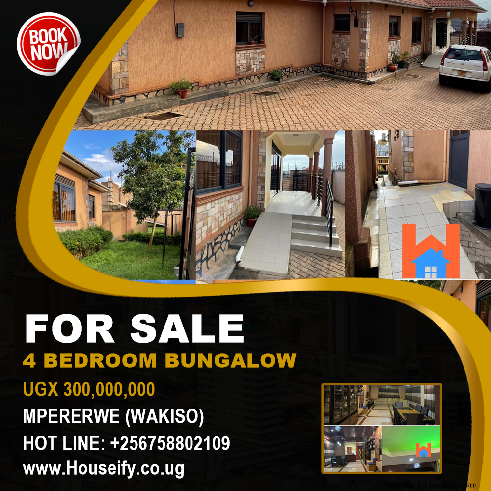 4 bedroom Bungalow  for sale in Mpererwe Wakiso Uganda, code: 118898