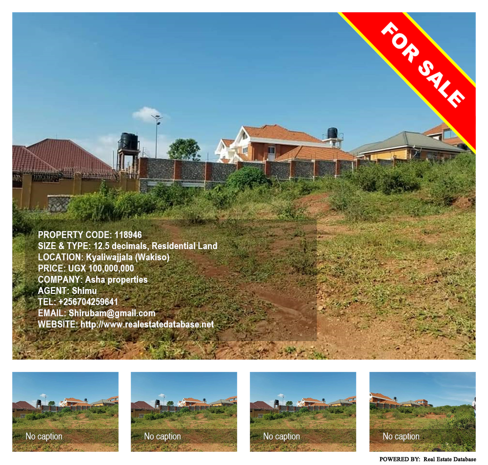 Residential Land  for sale in Kyaliwajjala Wakiso Uganda, code: 118946