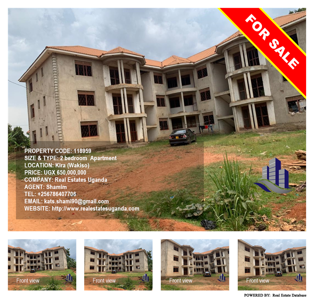 2 bedroom Apartment  for sale in Kira Wakiso Uganda, code: 118959