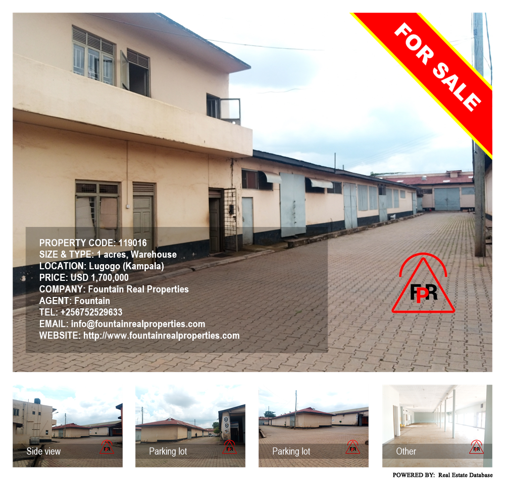 Warehouse  for sale in Lugogo Kampala Uganda, code: 119016