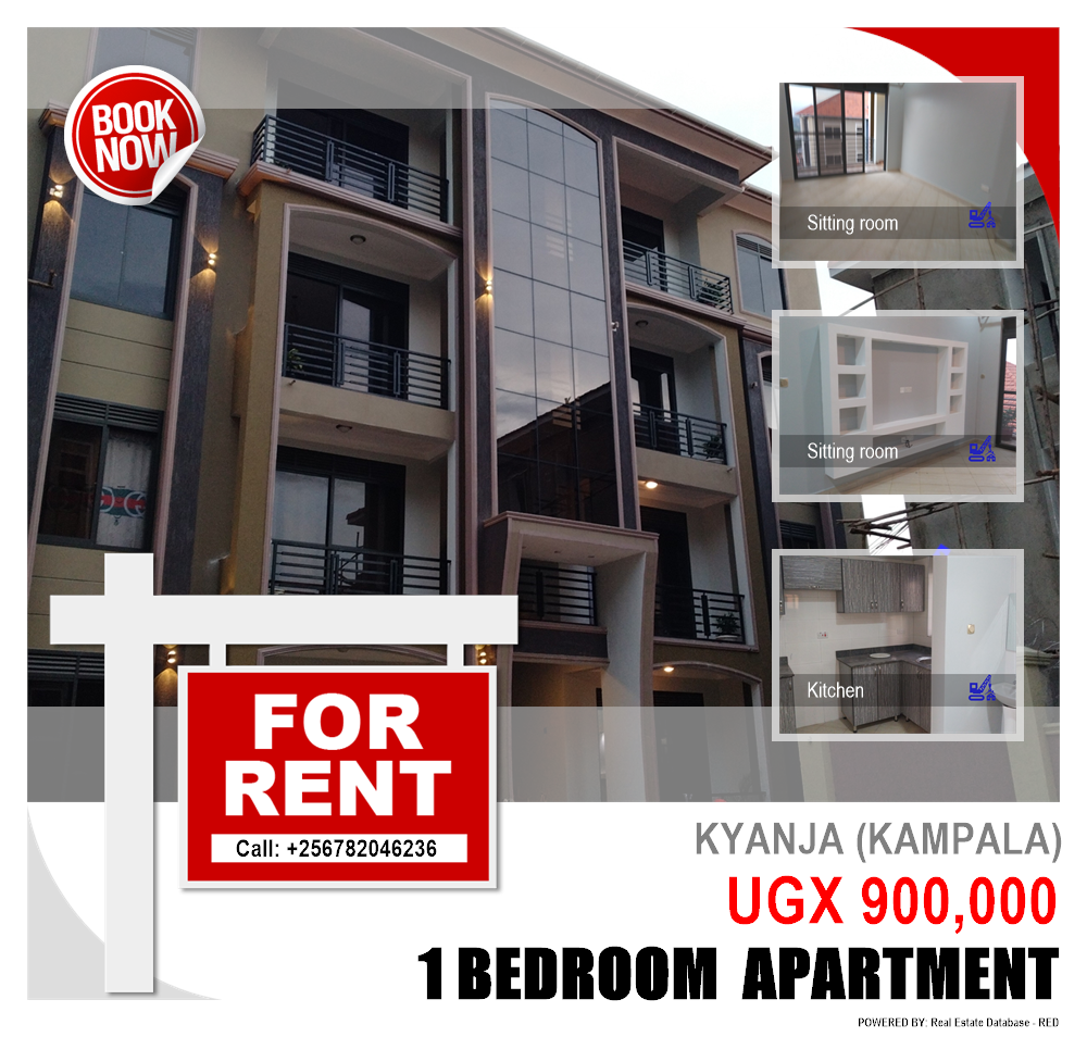 1 bedroom Apartment  for rent in Kyanja Kampala Uganda, code: 119040