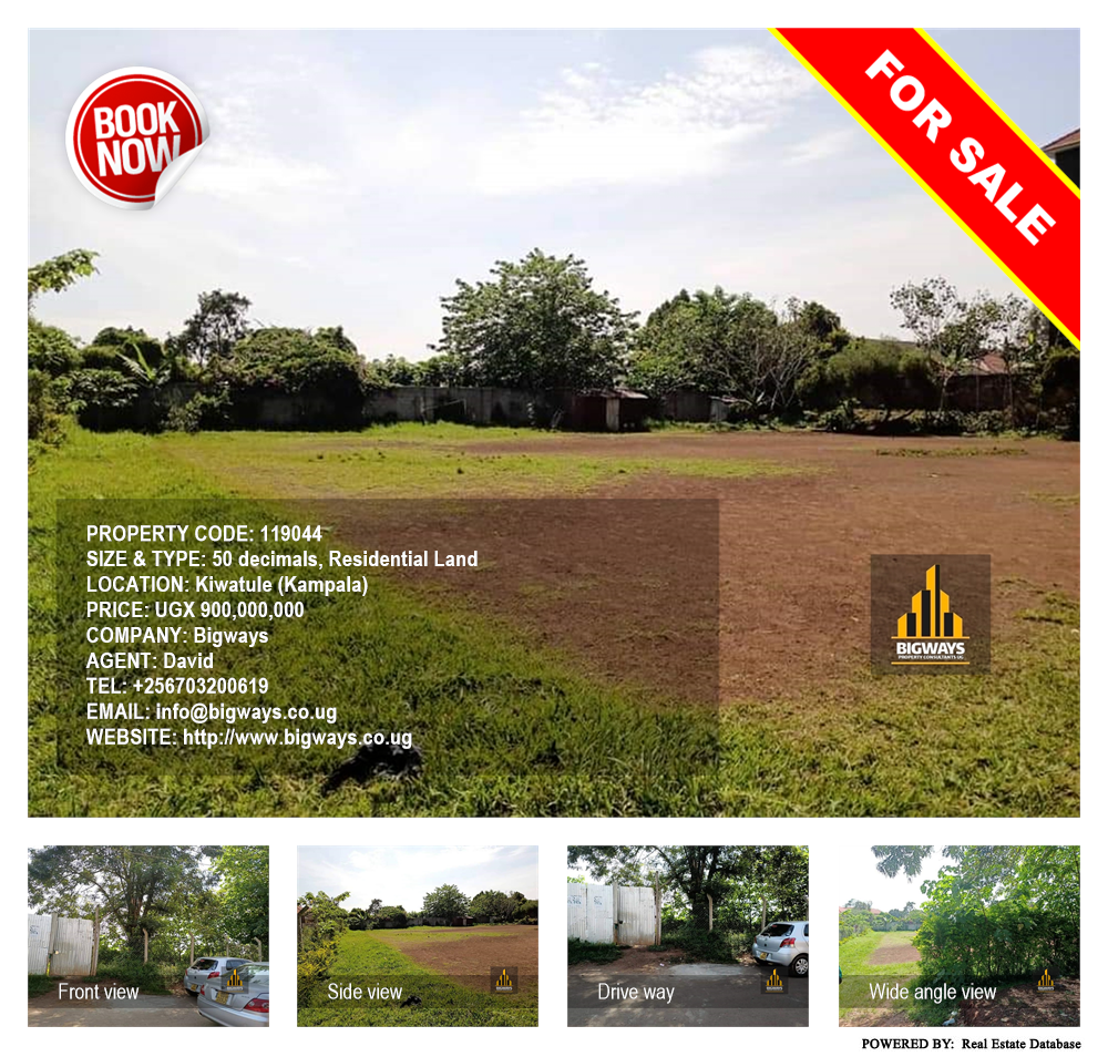 Residential Land  for sale in Kiwaatule Kampala Uganda, code: 119044