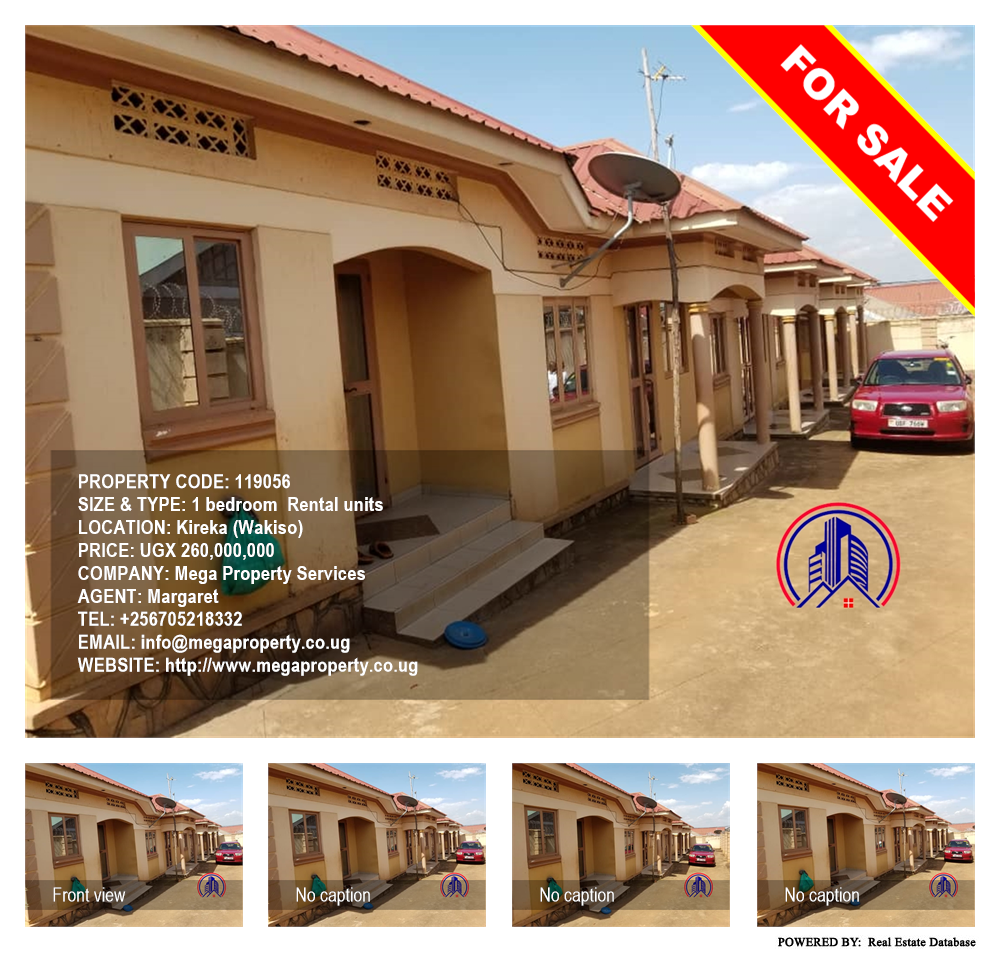 1 bedroom Rental units  for sale in Kireka Wakiso Uganda, code: 119056