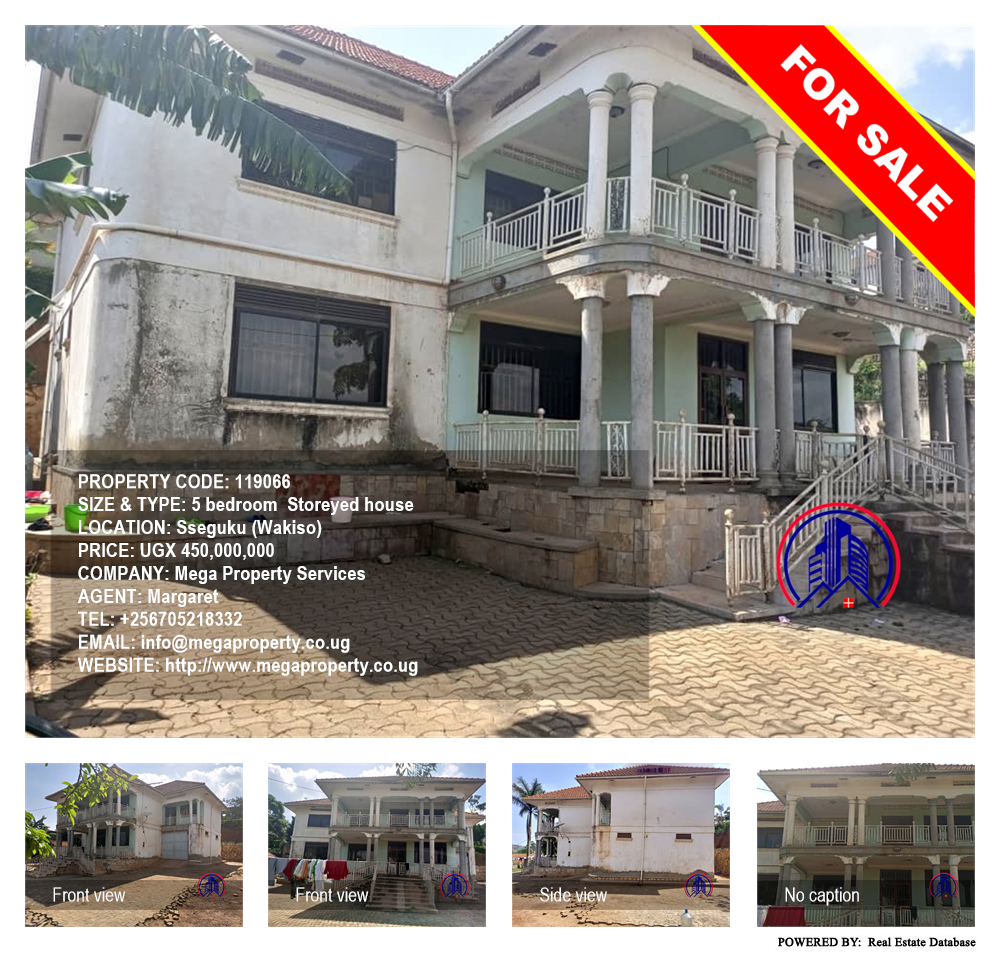 5 bedroom Storeyed house  for sale in Seguku Wakiso Uganda, code: 119066