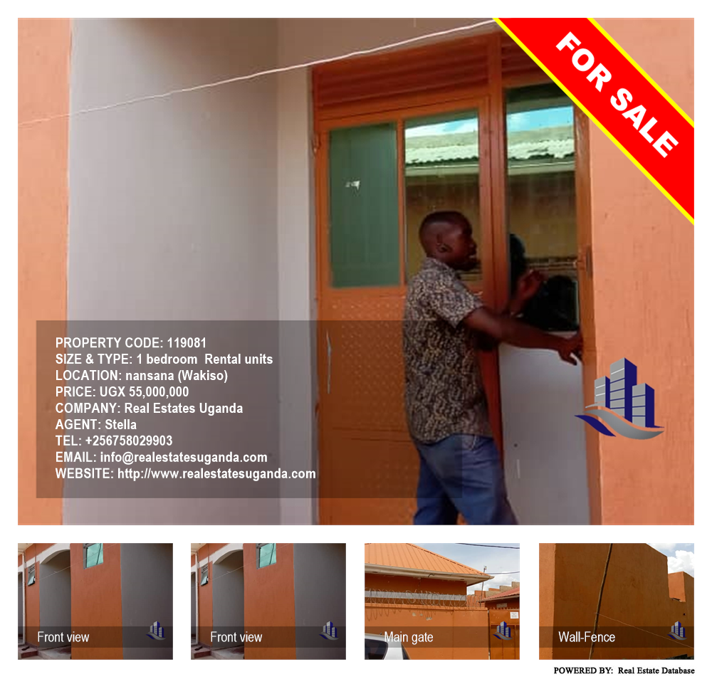 1 bedroom Rental units  for sale in Nansana Wakiso Uganda, code: 119081