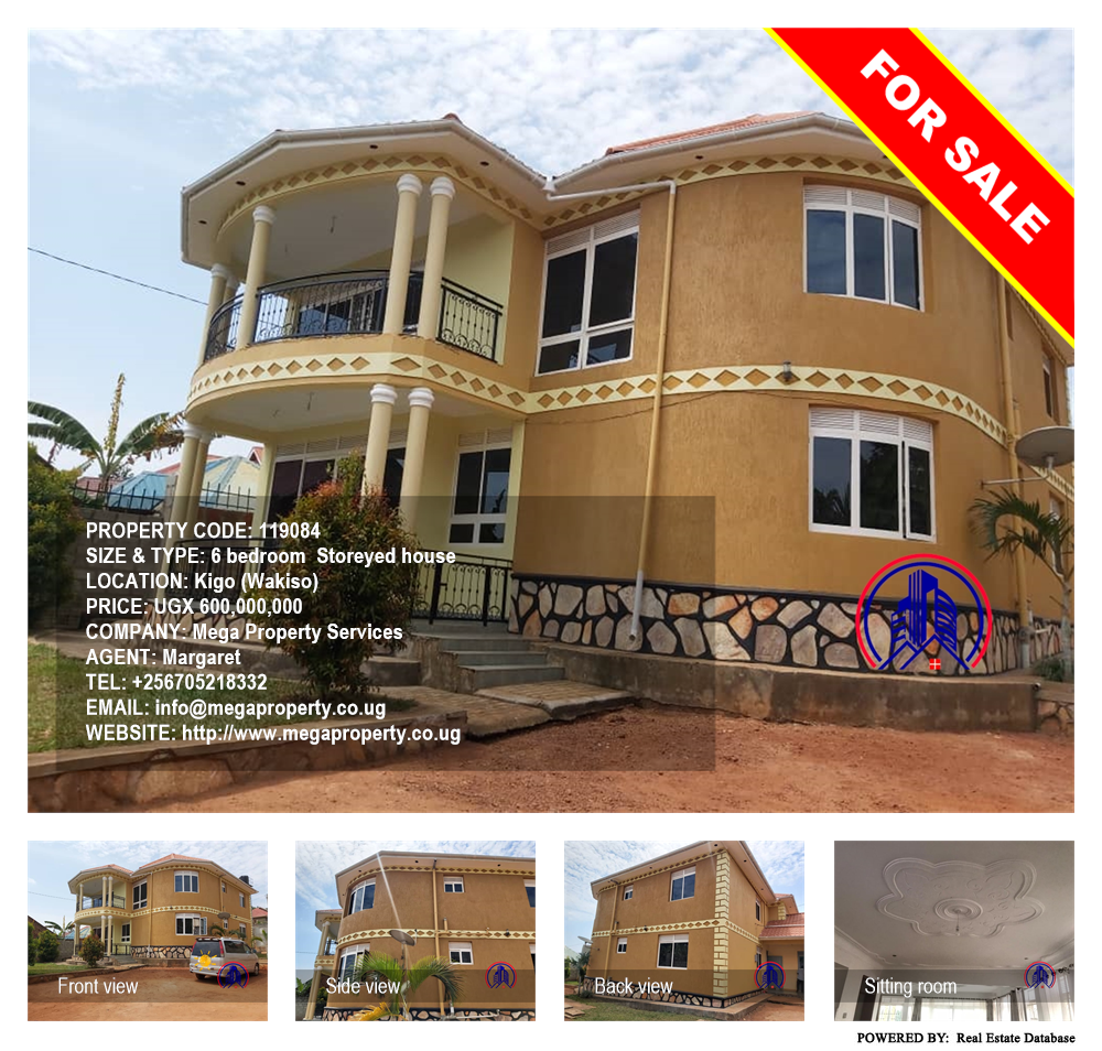 6 bedroom Storeyed house  for sale in Kigo Wakiso Uganda, code: 119084