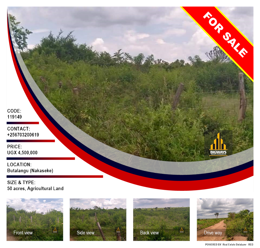 Agricultural Land  for sale in Butalangu Nakaseke Uganda, code: 119149