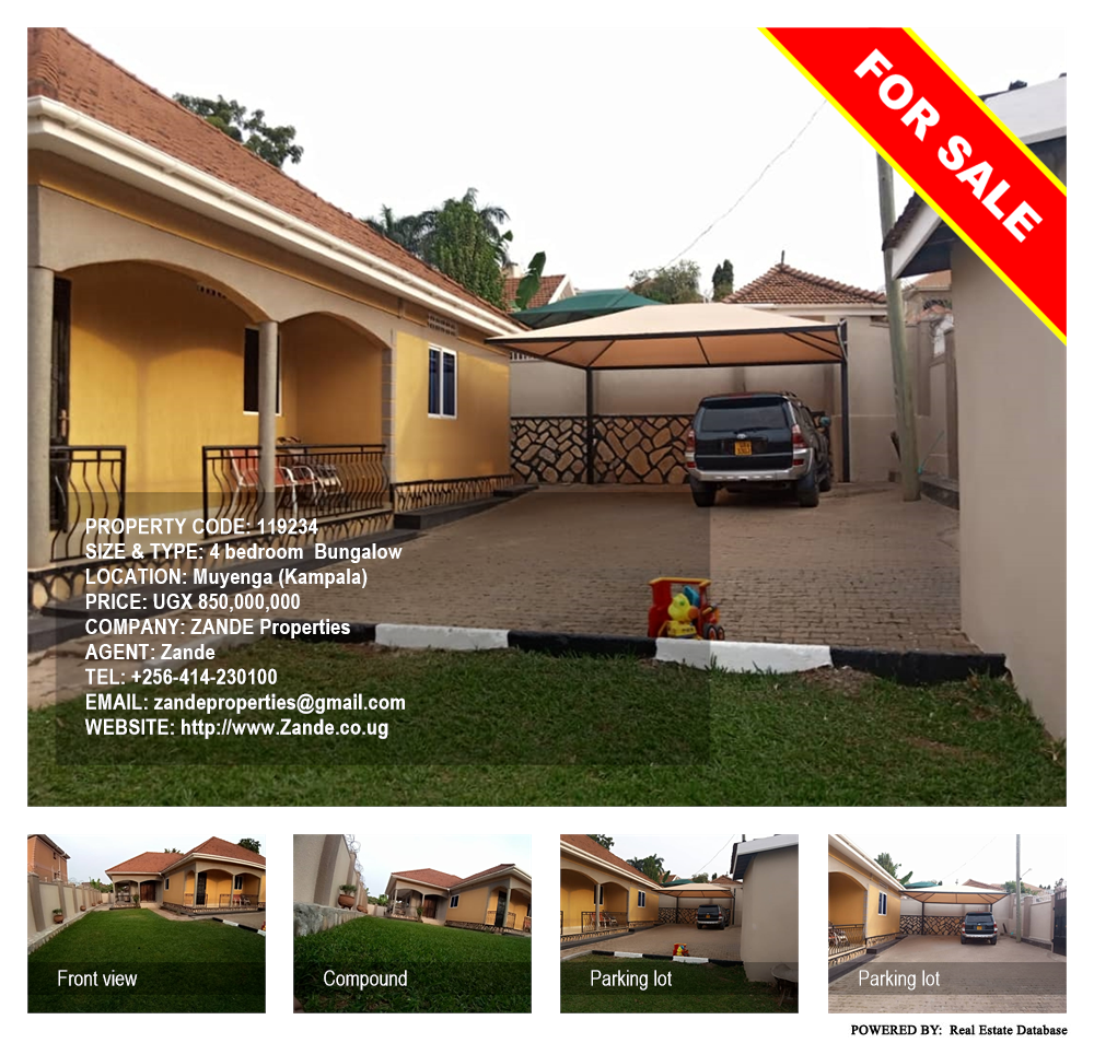 4 bedroom Bungalow  for sale in Muyenga Kampala Uganda, code: 119234