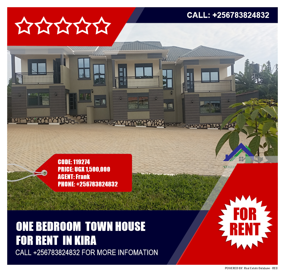 1 bedroom Town House  for rent in Kira Wakiso Uganda, code: 119274