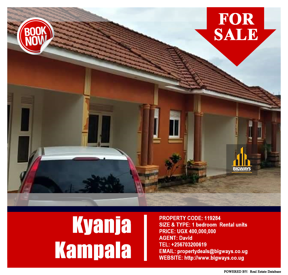 1 bedroom Rental units  for sale in Kyanja Kampala Uganda, code: 119284