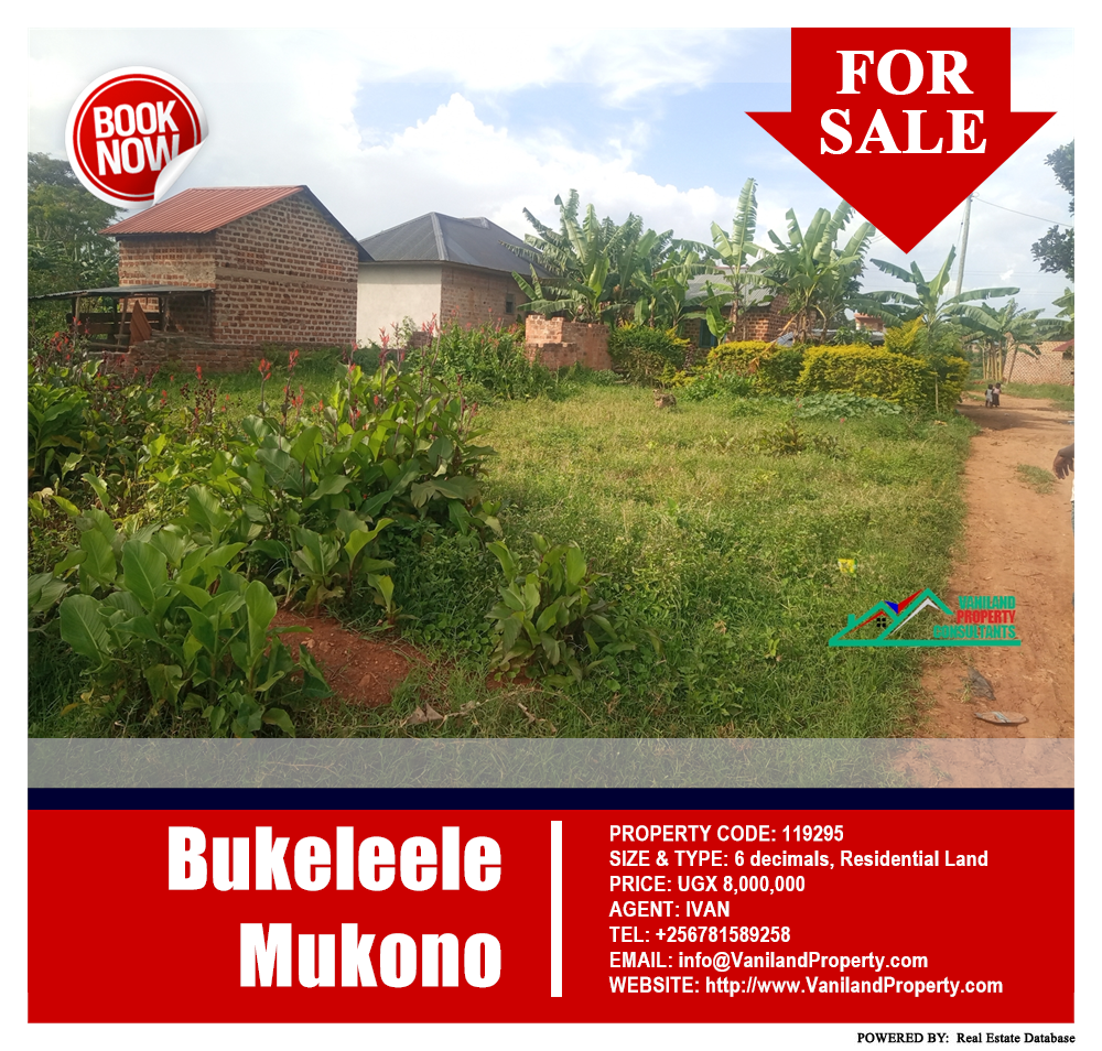 Residential Land  for sale in Bukeelele Mukono Uganda, code: 119295