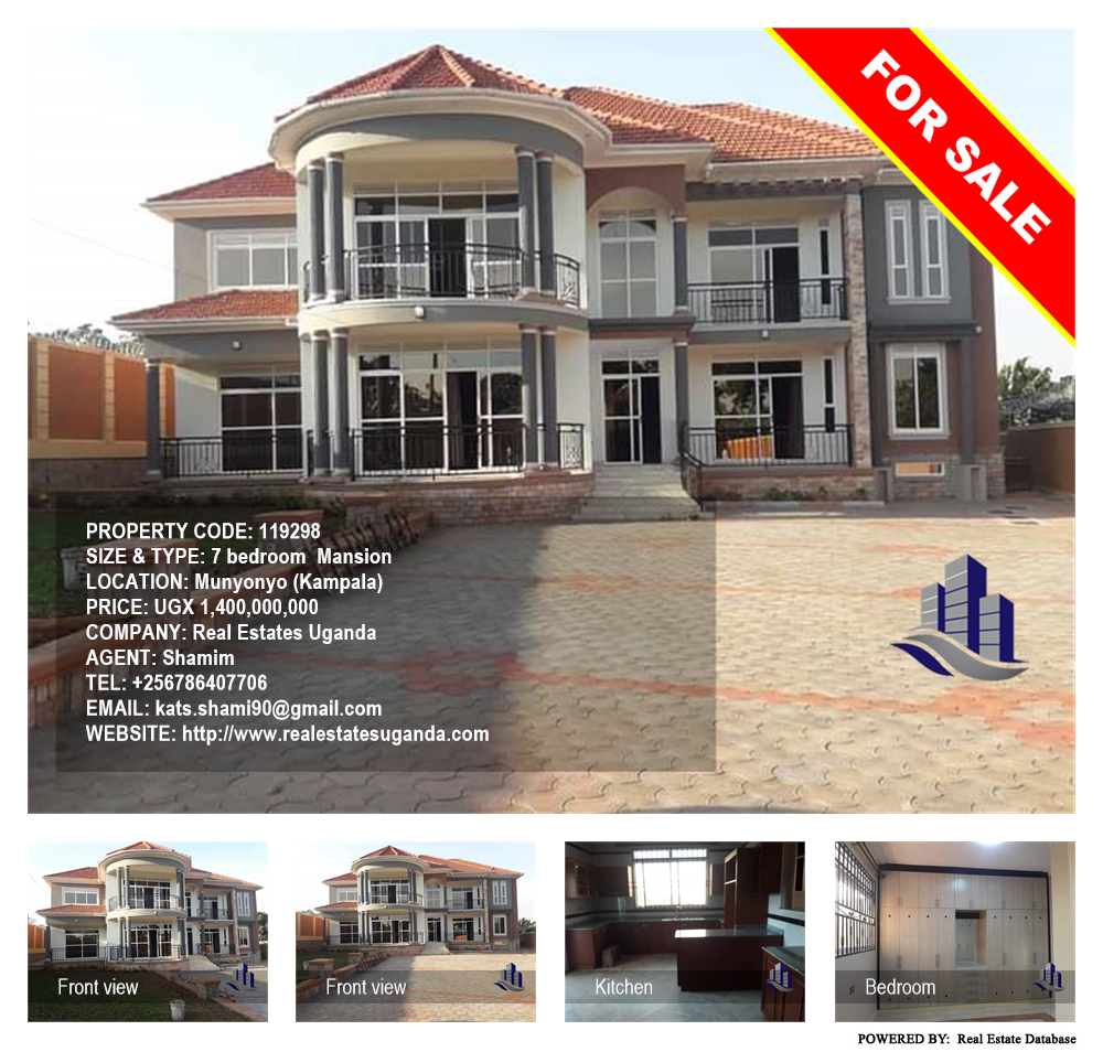 7 bedroom Mansion  for sale in Munyonyo Kampala Uganda, code: 119298