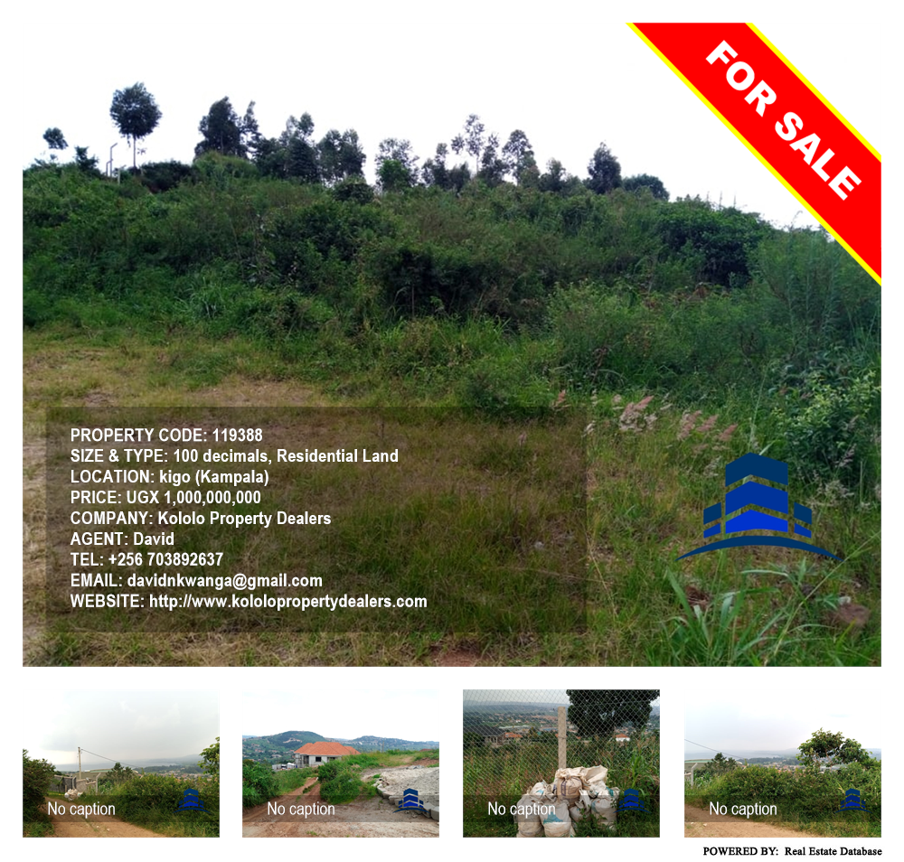 Residential Land  for sale in Kigo Kampala Uganda, code: 119388