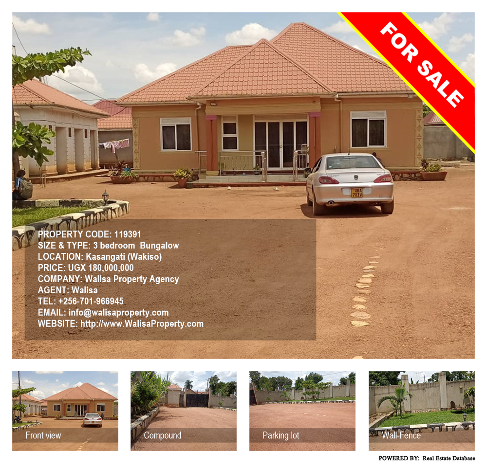 3 bedroom Bungalow  for sale in Kasangati Wakiso Uganda, code: 119391