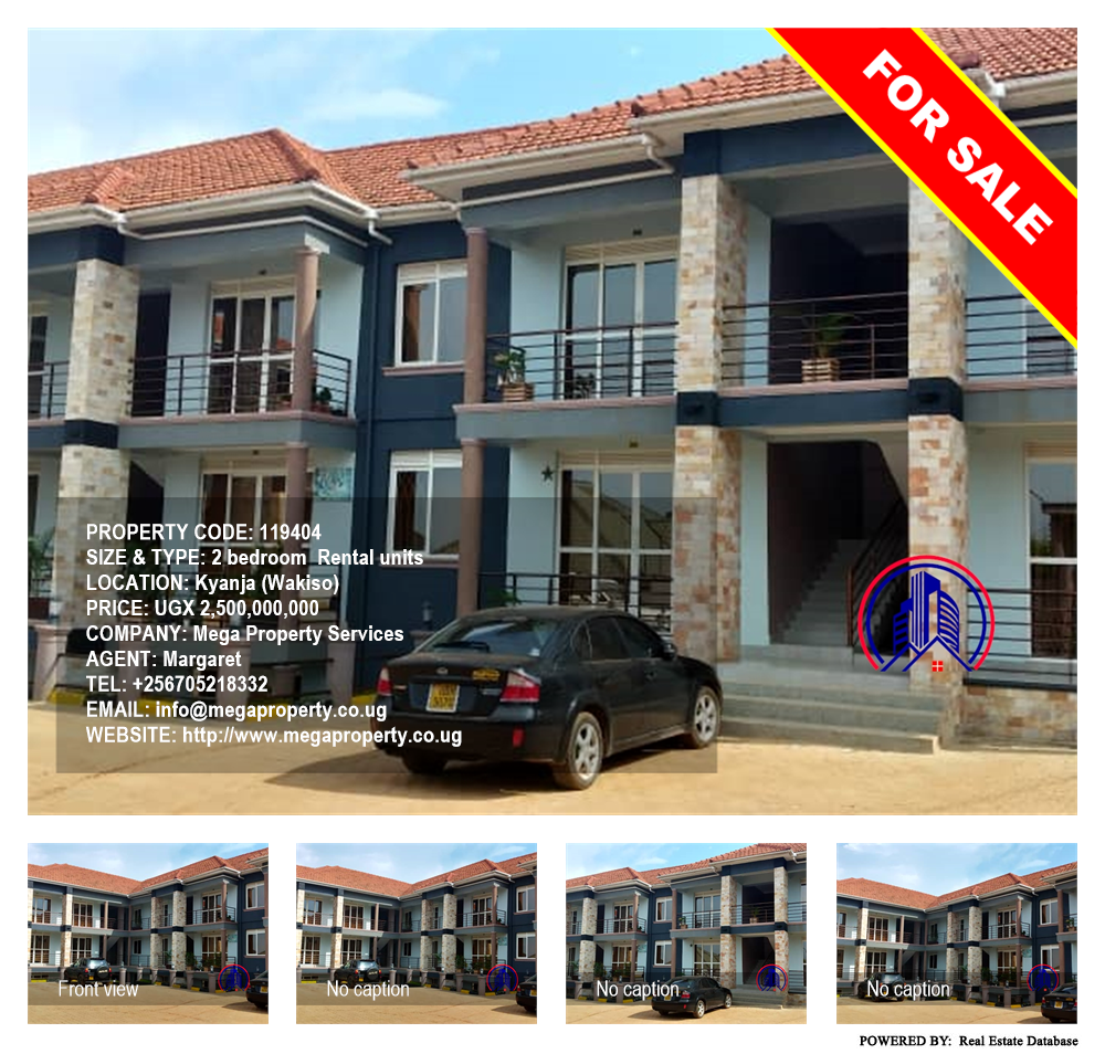 2 bedroom Rental units  for sale in Kyanja Wakiso Uganda, code: 119404