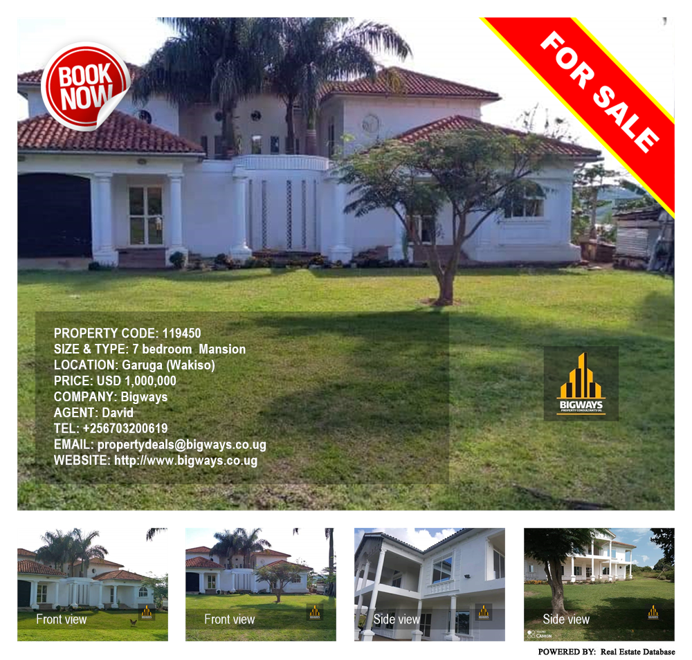 7 bedroom Mansion  for sale in Garuga Wakiso Uganda, code: 119450