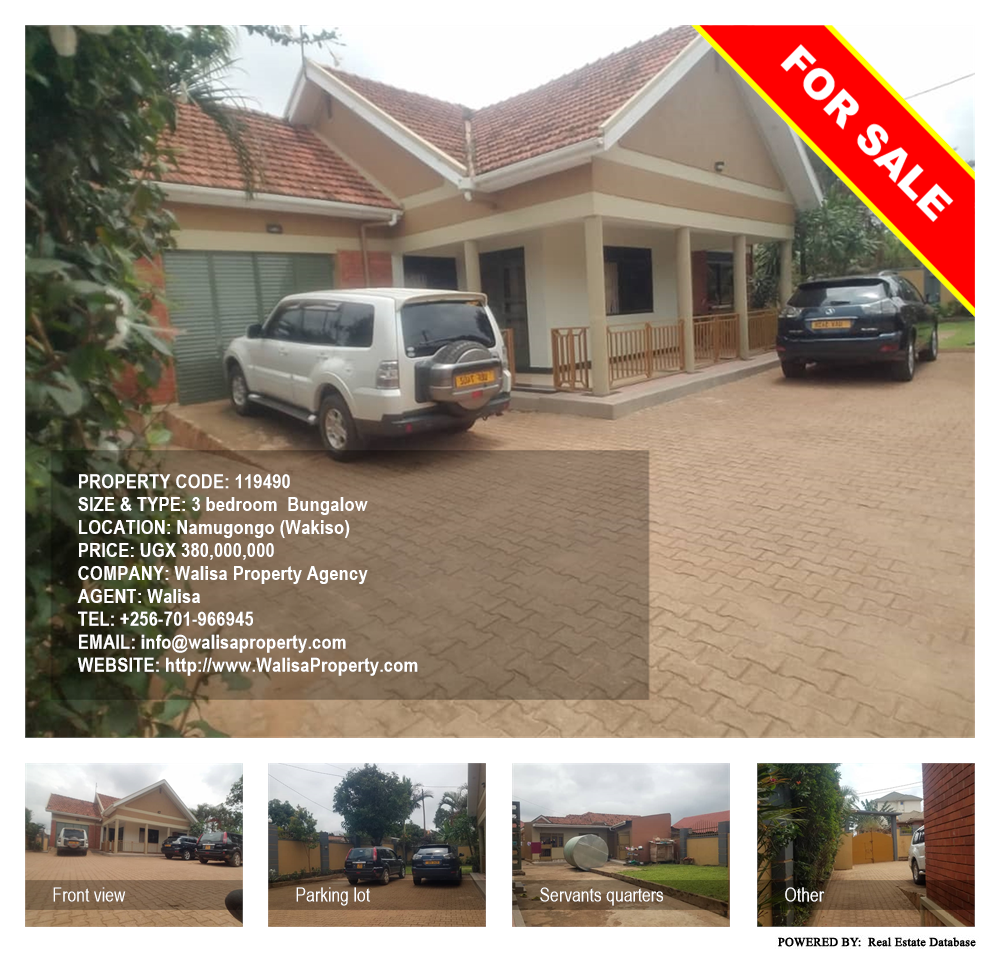 3 bedroom Bungalow  for sale in Namugongo Wakiso Uganda, code: 119490