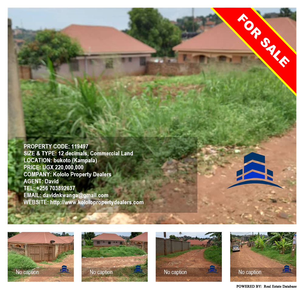 Commercial Land  for sale in Bukoto Kampala Uganda, code: 119497