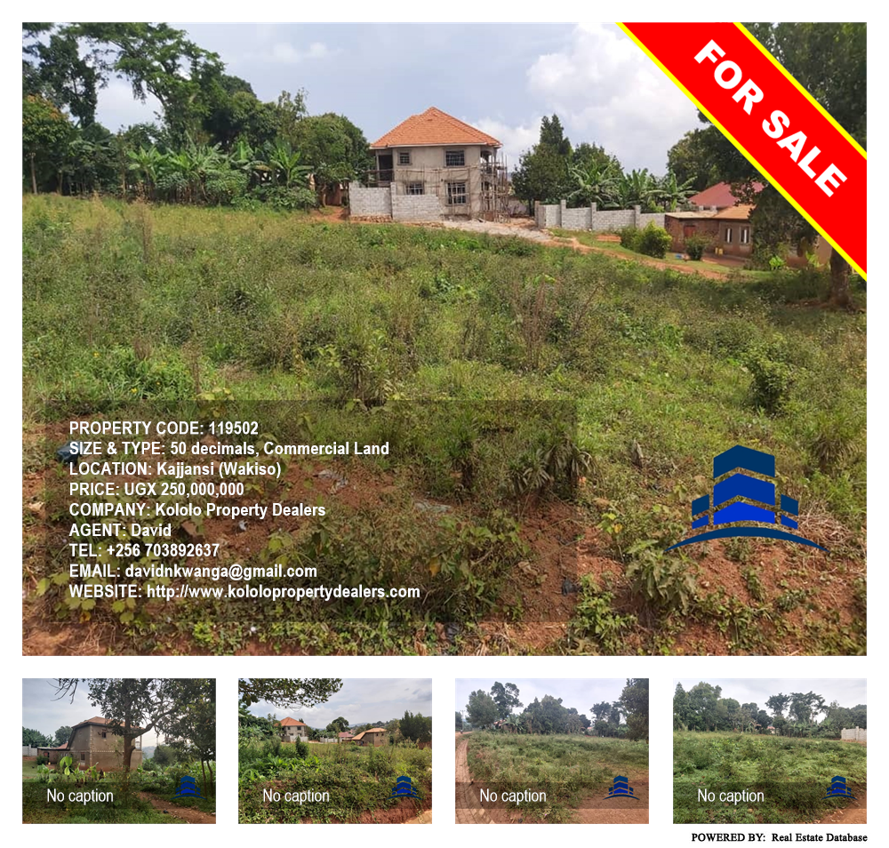 Commercial Land  for sale in Kajjansi Wakiso Uganda, code: 119502