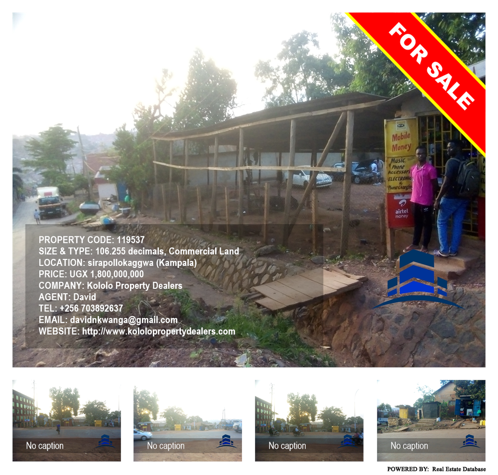 Commercial Land  for sale in Sirapollokaggwa Kampala Uganda, code: 119537