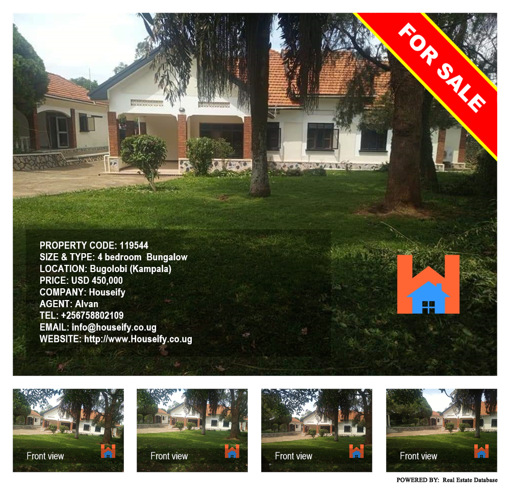 4 bedroom Bungalow  for sale in Bugoloobi Kampala Uganda, code: 119544