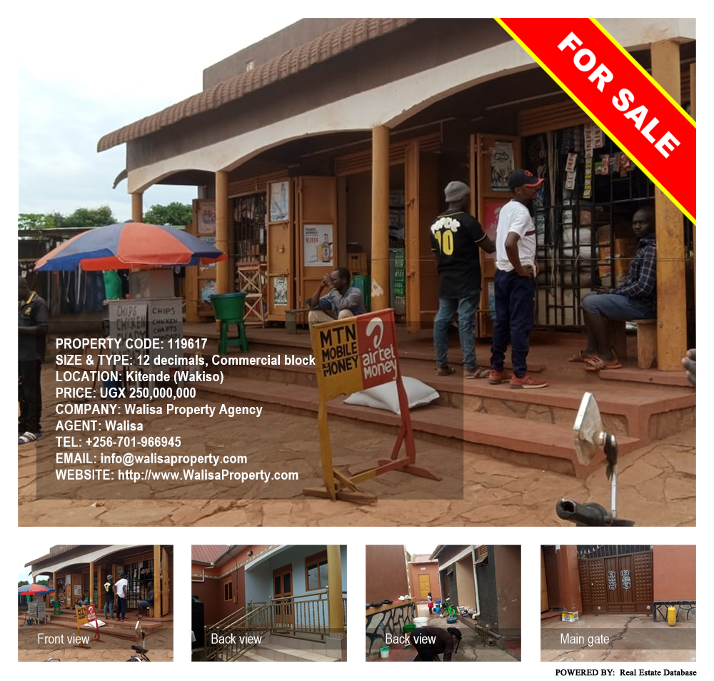 Commercial block  for sale in Kitende Wakiso Uganda, code: 119617