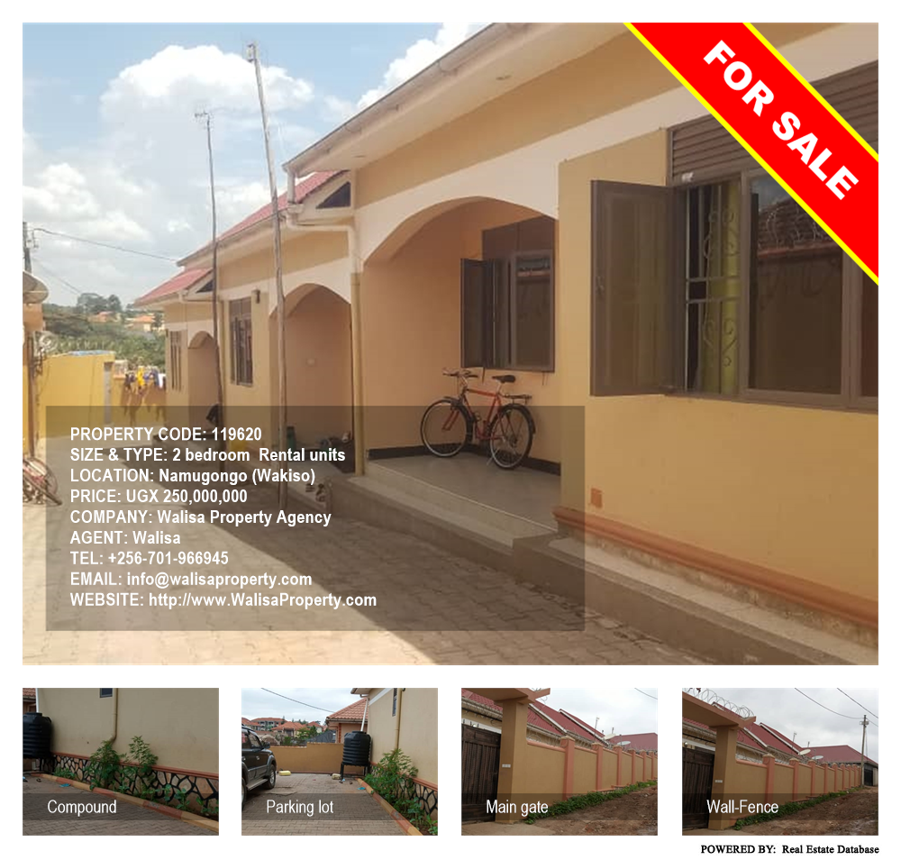 2 bedroom Rental units  for sale in Namugongo Wakiso Uganda, code: 119620