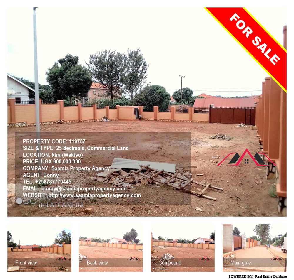 Commercial Land  for sale in Kira Wakiso Uganda, code: 119787