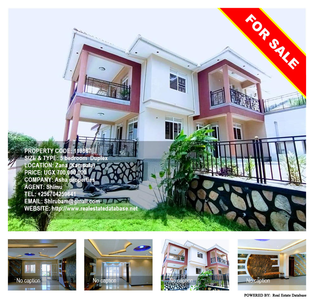5 bedroom Duplex  for sale in Zana Kampala Uganda, code: 119867