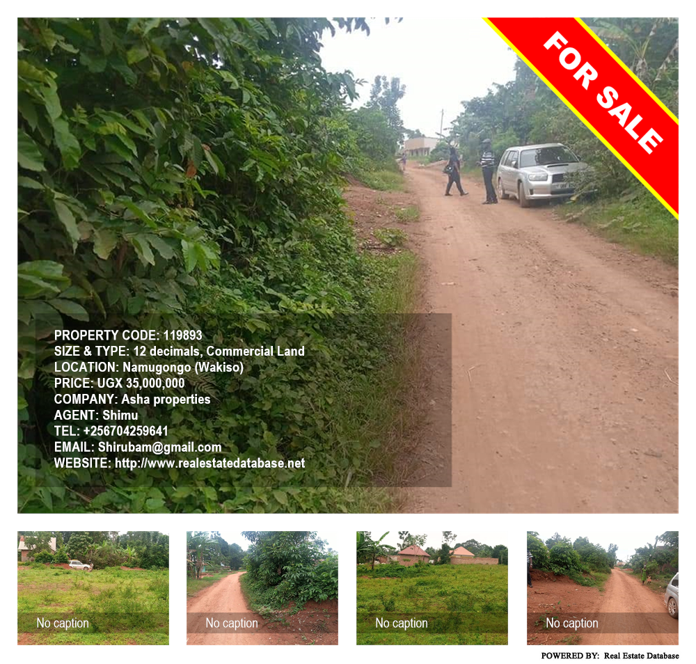 Commercial Land  for sale in Namugongo Wakiso Uganda, code: 119893