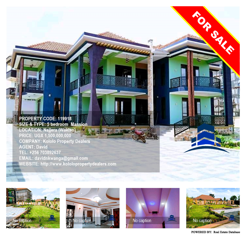 5 bedroom Mansion  for sale in Najjera Wakiso Uganda, code: 119918