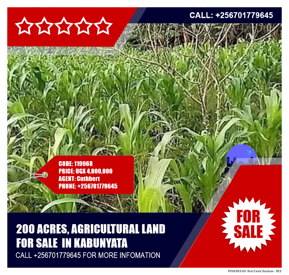 Agricultural Land  for sale in Kabunyata Luweero Uganda, code: 119968