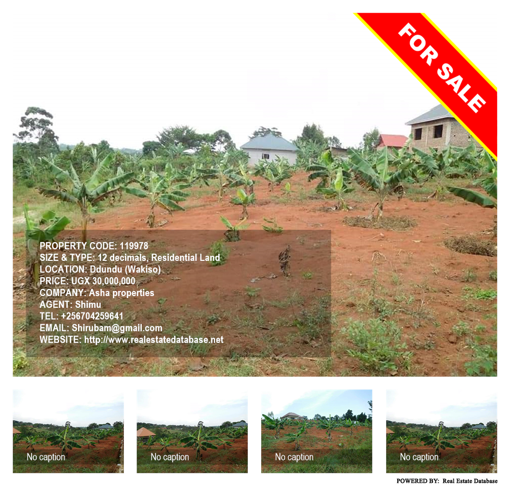 Residential Land  for sale in Ddundu Wakiso Uganda, code: 119978
