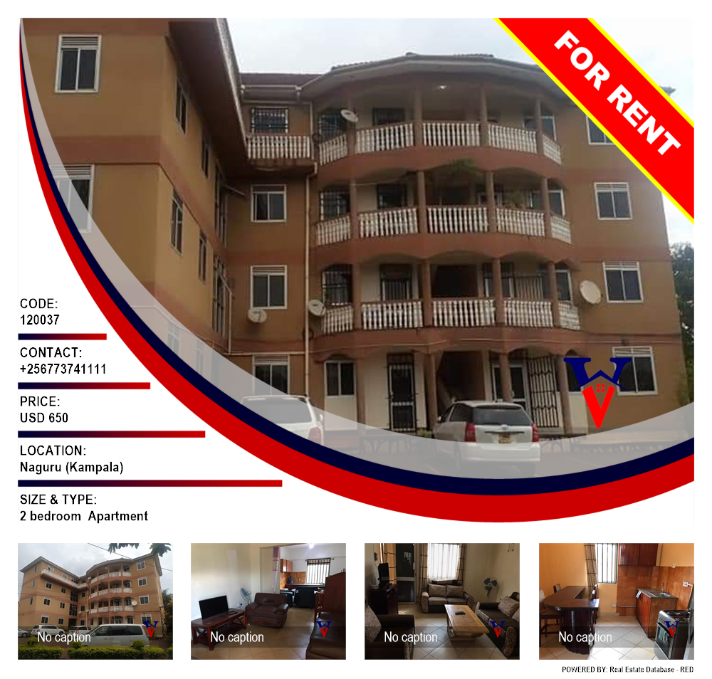 2 bedroom Apartment  for rent in Naguru Kampala Uganda, code: 120037