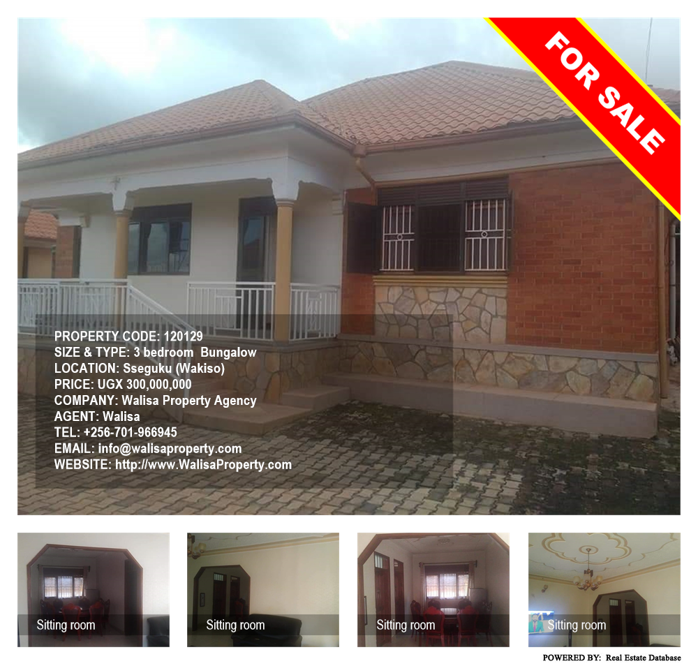 3 bedroom Bungalow  for sale in Seguku Wakiso Uganda, code: 120129