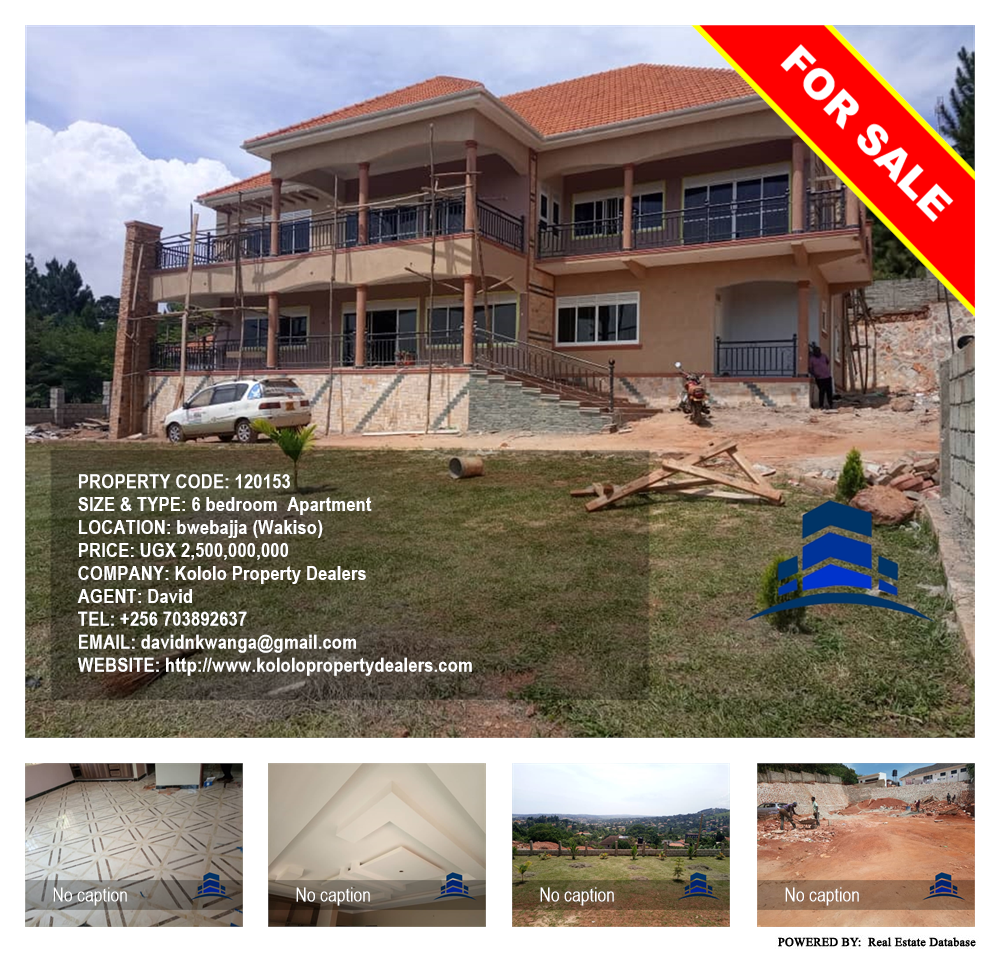 6 bedroom Apartment  for sale in Bwebajja Wakiso Uganda, code: 120153