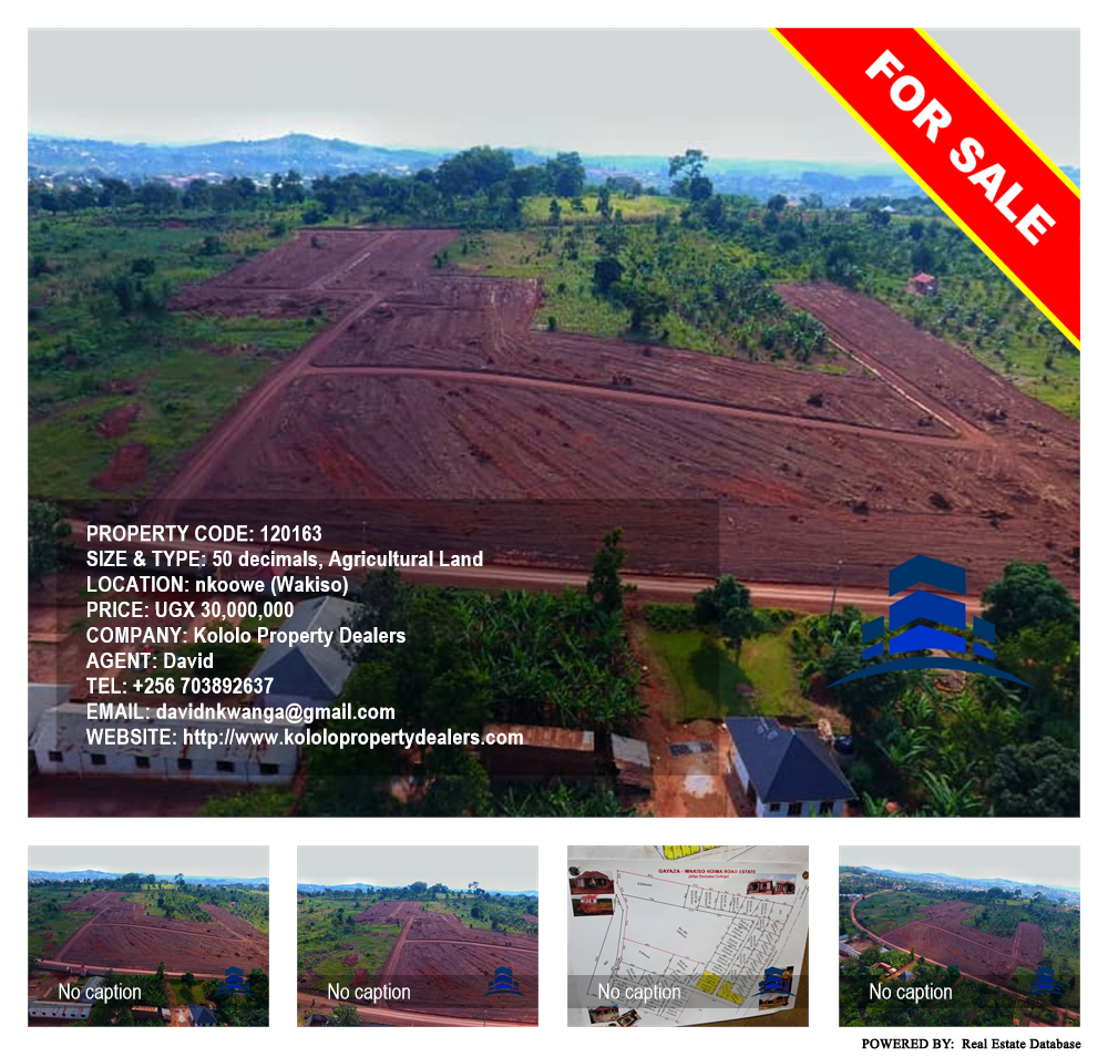 Agricultural Land  for sale in Nkoowe Wakiso Uganda, code: 120163